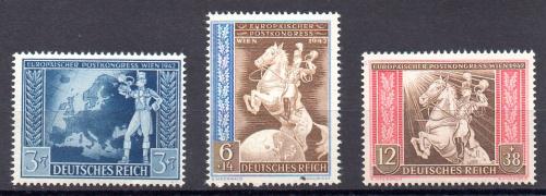 Alemania Imperio N&ordm; Yvert 744/746 <br />
N&ordm; Michel 820/22 (**)